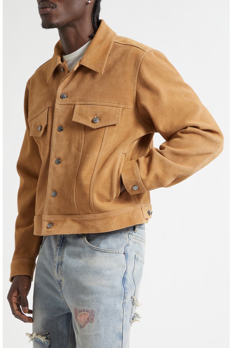 1968 Suede Trucker Jacket, Alternate, color, TAN