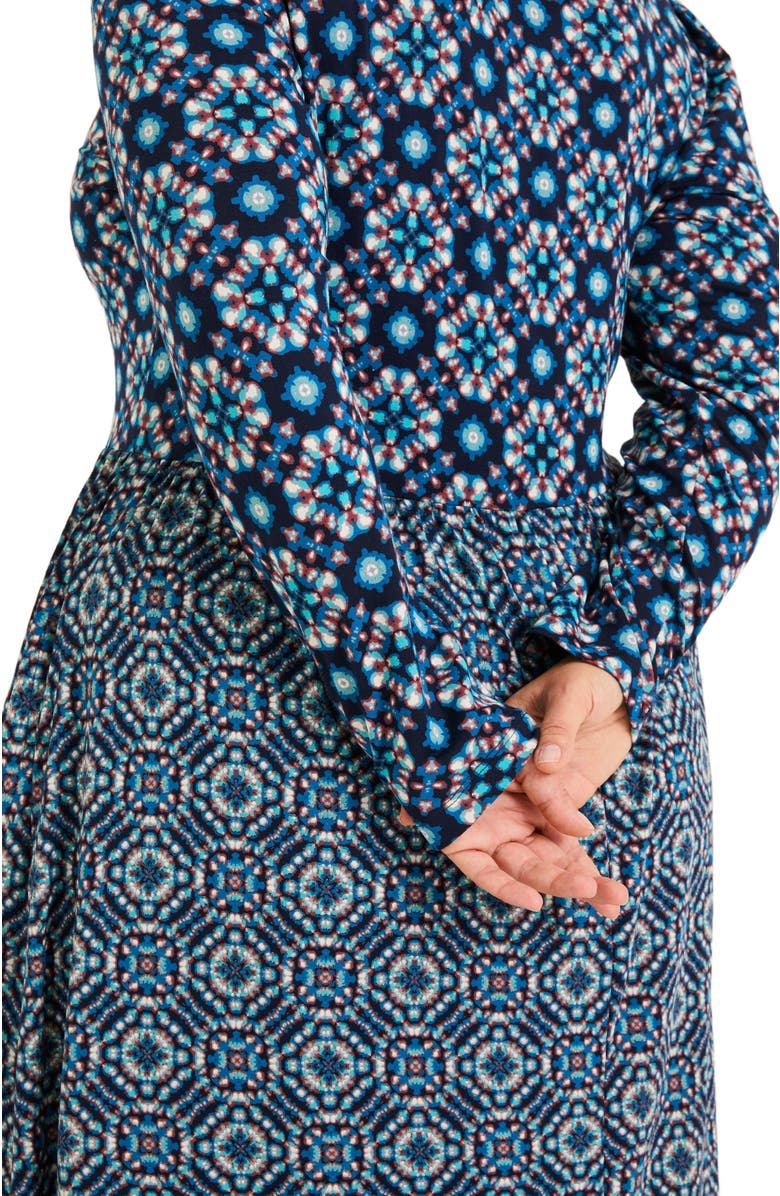 FatFace Plus Size Fia Batik Midi Dress, Alternate, color, 