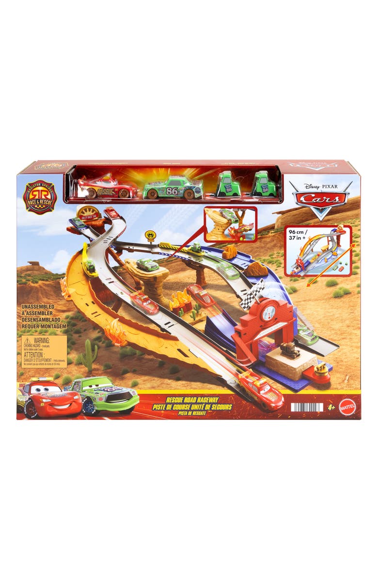 DISNEY CARS Disney & Pixar 'Cars' Radiator Springs Race & Rescue Rescue Road Raceway Playset, Main, color,
