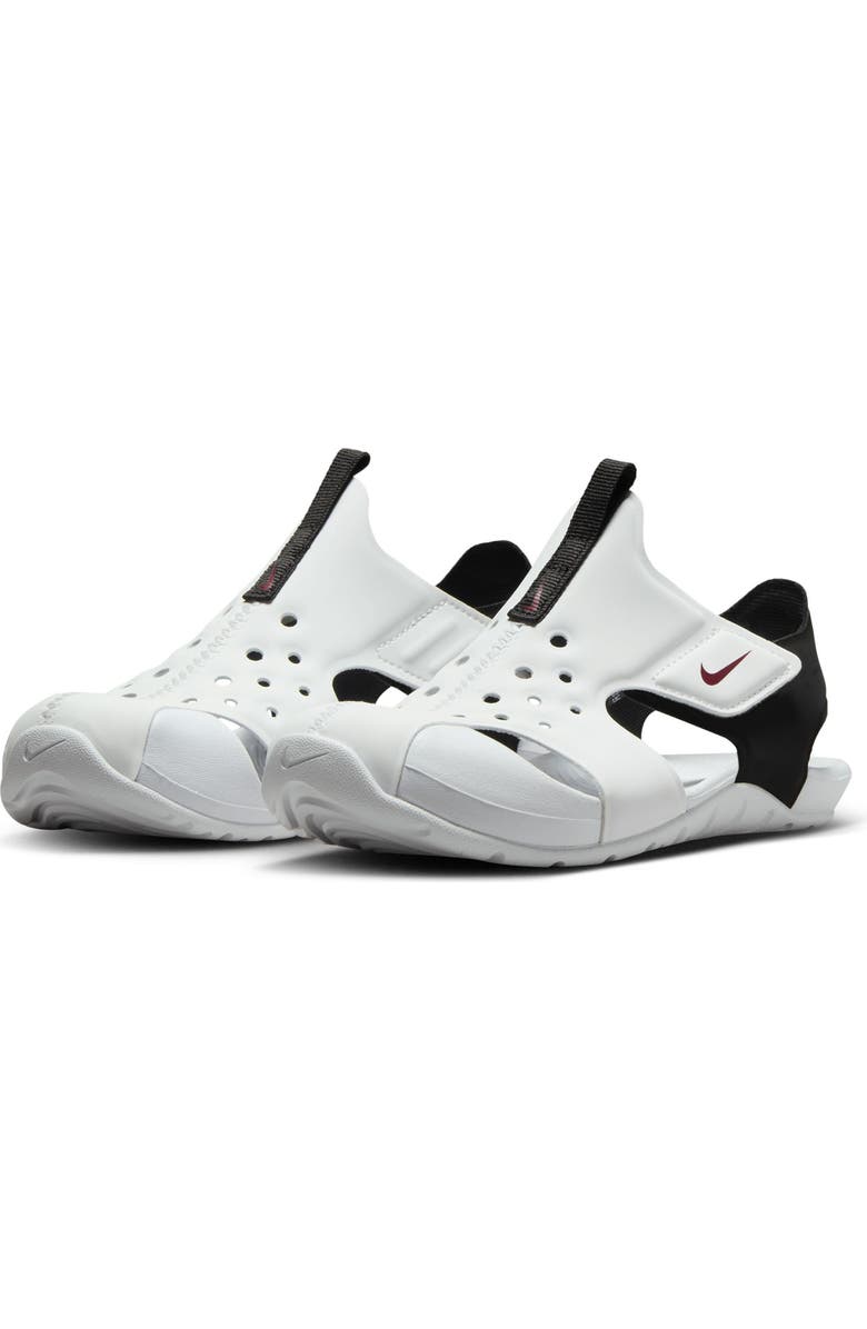 Nike Sunray Protect 2 Sandal, Main, color, Summit White/ Red/ Black