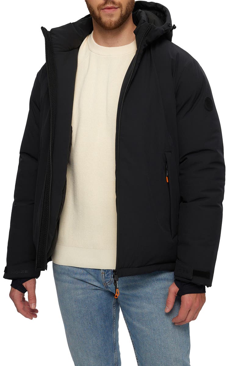 Noize Arturo Short Parka, Alternate, color, Black