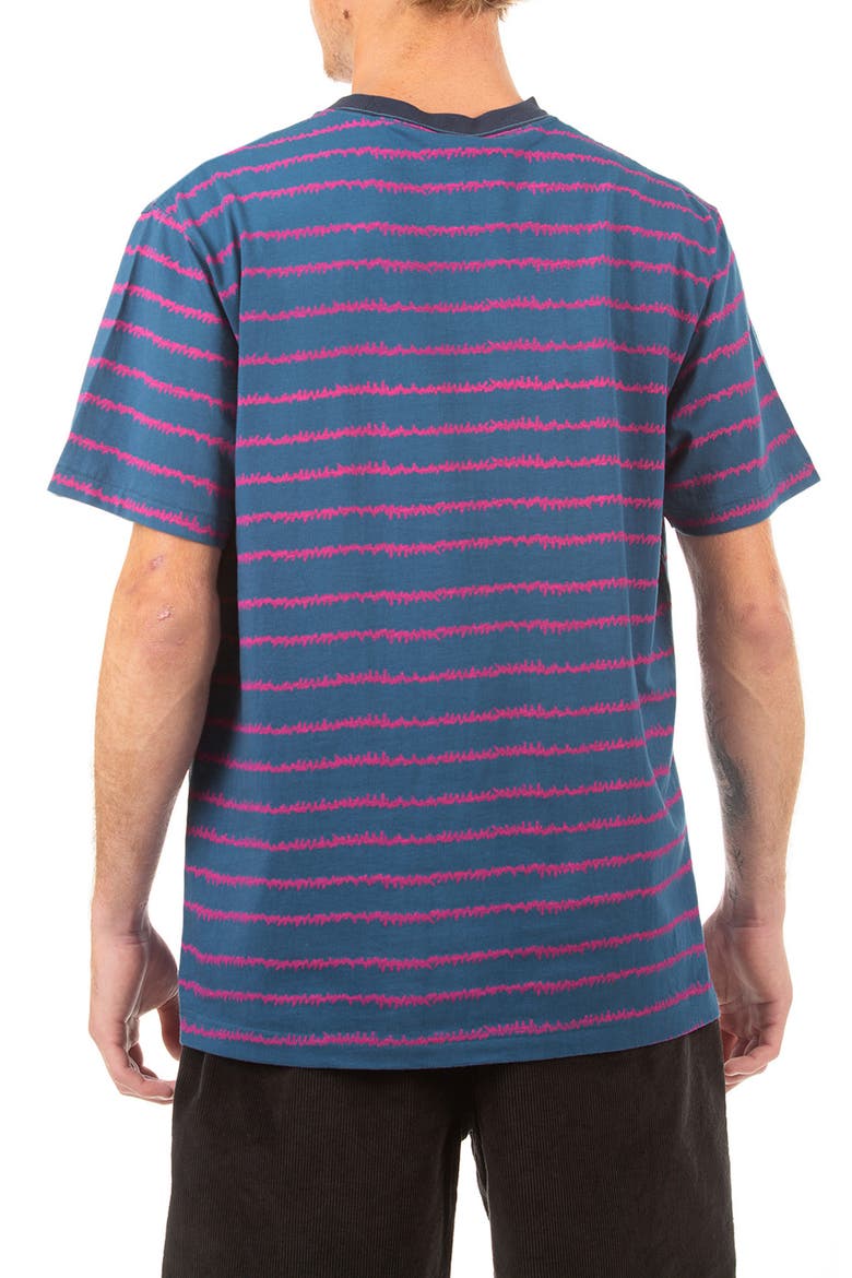 EKG Stripe Cotton Pocket T-Shirt, Alternate, color, BLUE ASHES