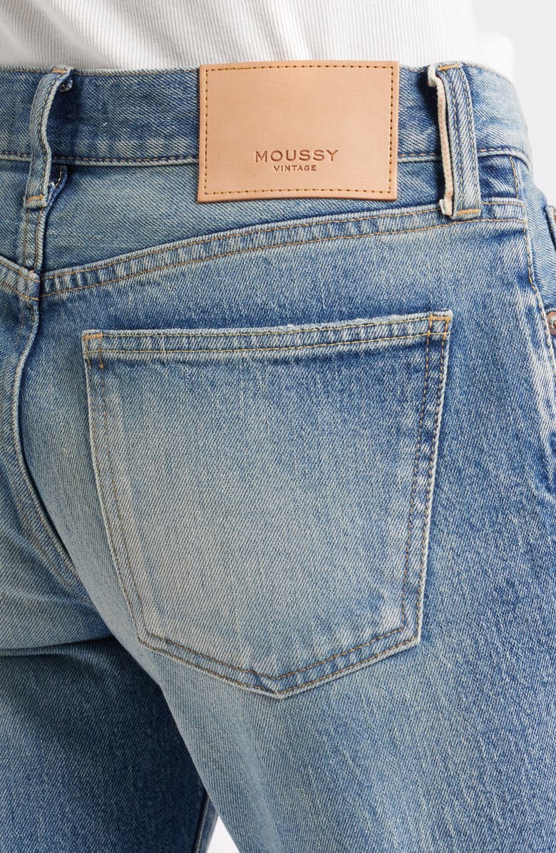 MOUSSY VINTAGE Medfield Tapered Raw Hem Ankle Jeans, Alternate, color, Light Blue