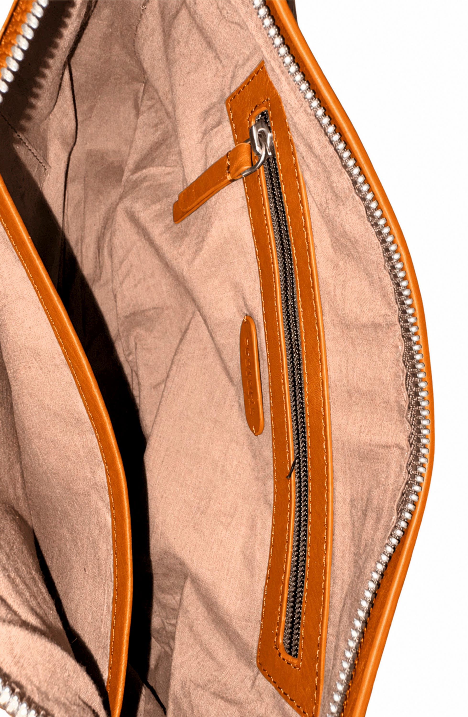 Peggy Leather Shoulder Bag, Alternate, color, CARAMEL