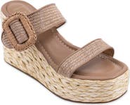 SHUSHOP Leena Platform Wedge Espadrille Sandal