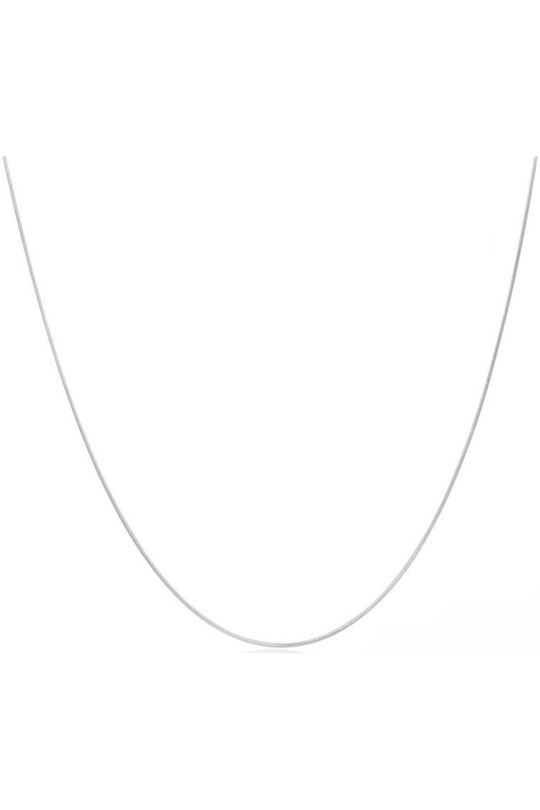 Sterling Silver Rounded Snake Necklace, Main, color, Silver