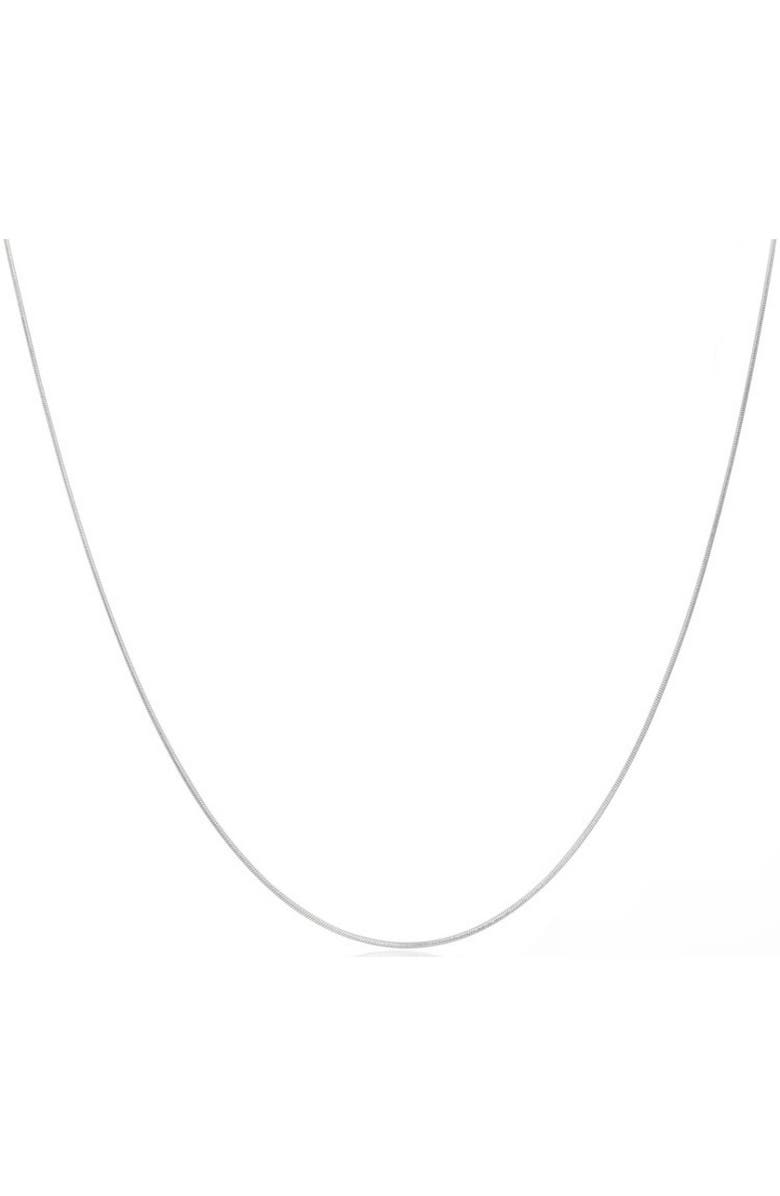 Donatello Gian Sterling Silver Rounded Snake Necklace, Main, color, Silver