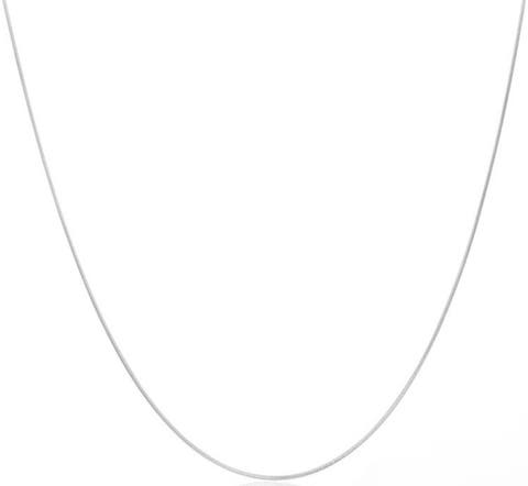 Sterling Silver Rounded Snake Necklace