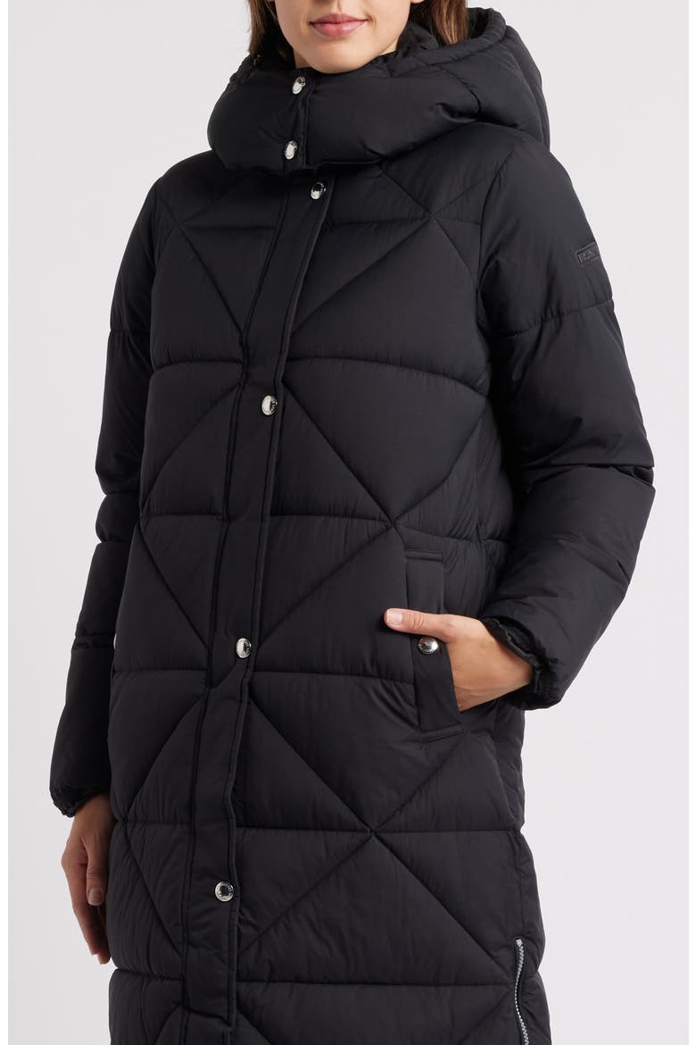 Quilted Puffer Coat with Removable Hood, Alternate, color, BLACK