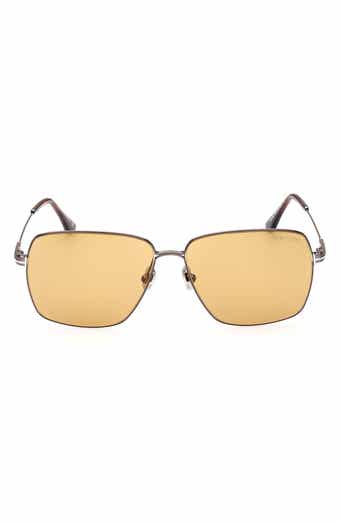 TOM FORD 58mm Square Sunglasses