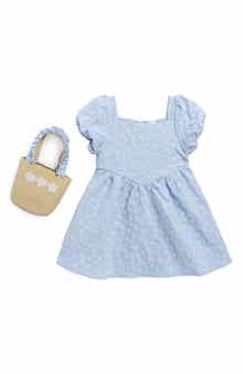 Draper James Kids' Floral Puff Sleeve Dress & Purse Set