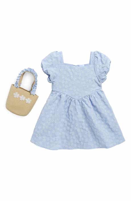 Draper James Kids' Floral Puff Sleeve Dress & Purse Set