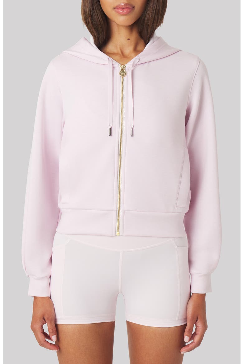 Molly Lightweight Performance Full Zip Hoodie, Main, color, PETAL PINK