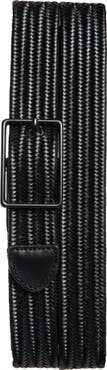 Open Edit Jesse Woven Stretch Leather Belt