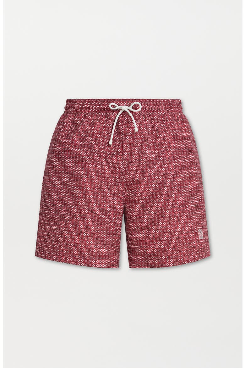 Nylon swim shorts, Main, color, Cherry