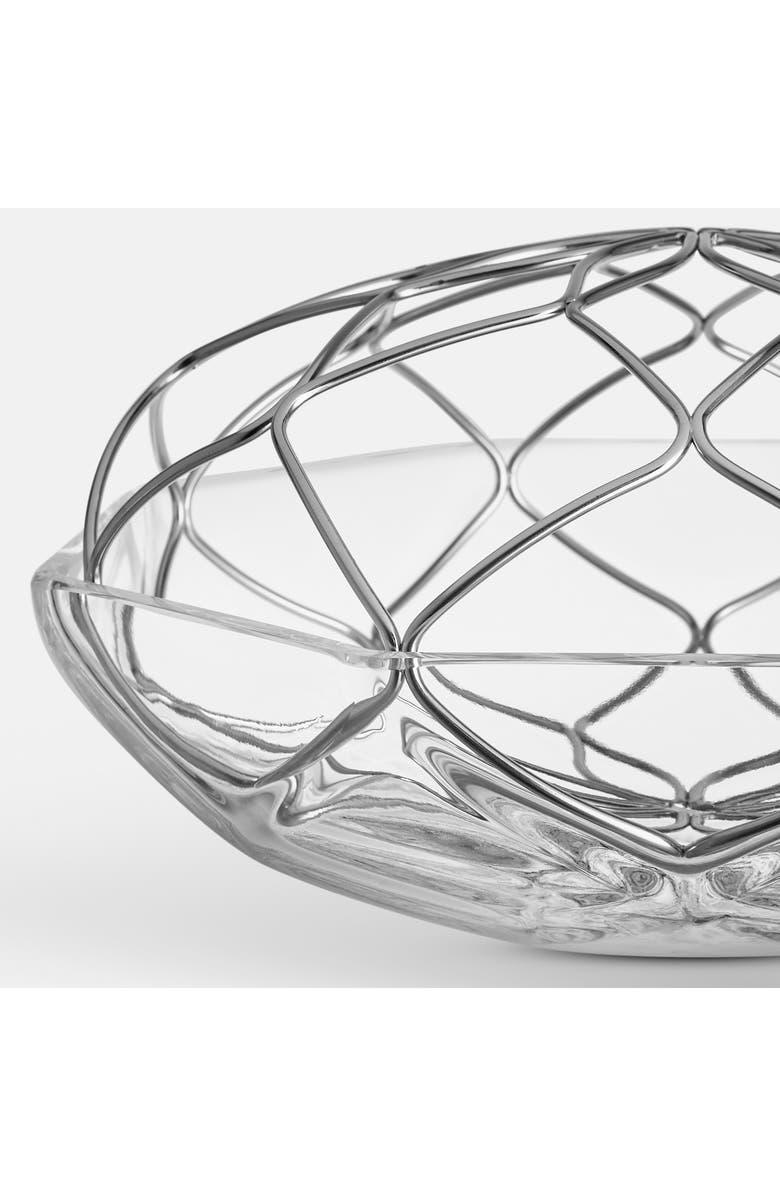 Orrefors Bloom Low Vase, Alternate, color, Clear