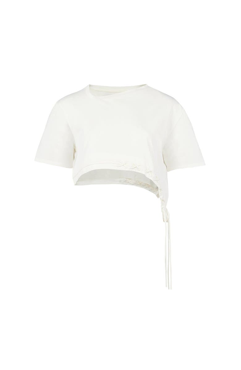 PCFG Pure Cotton Free Heaven Crop String Tshirt, Alternate, color, White