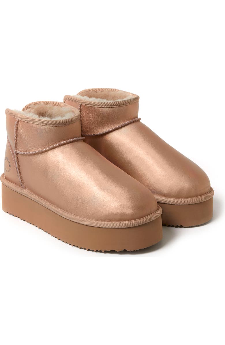 DEARFOAMS Fireside Kingston Genuine Shearling Platform Bootie, Alternate, color,