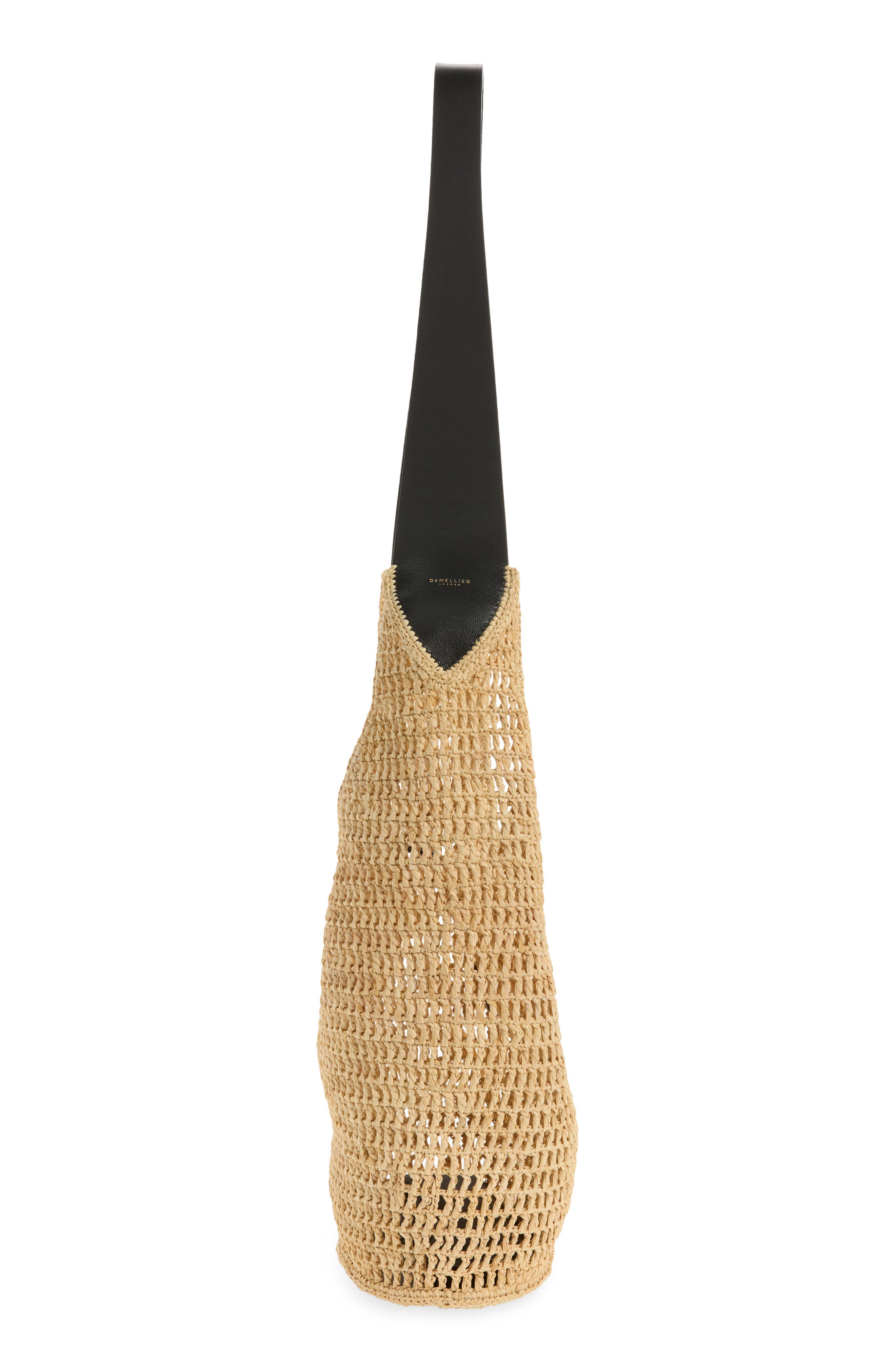 The Siena Raffia Crossbody Bag, Alternate, color, NATURAL/ BLACK