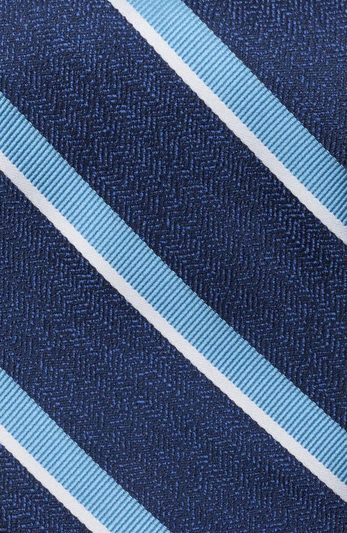 Tommy Hilfiger Balboa Stripe Tie In Blue