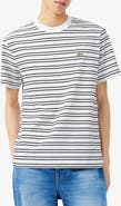 Lacoste Essentials Stripe Cotton T-Shirt