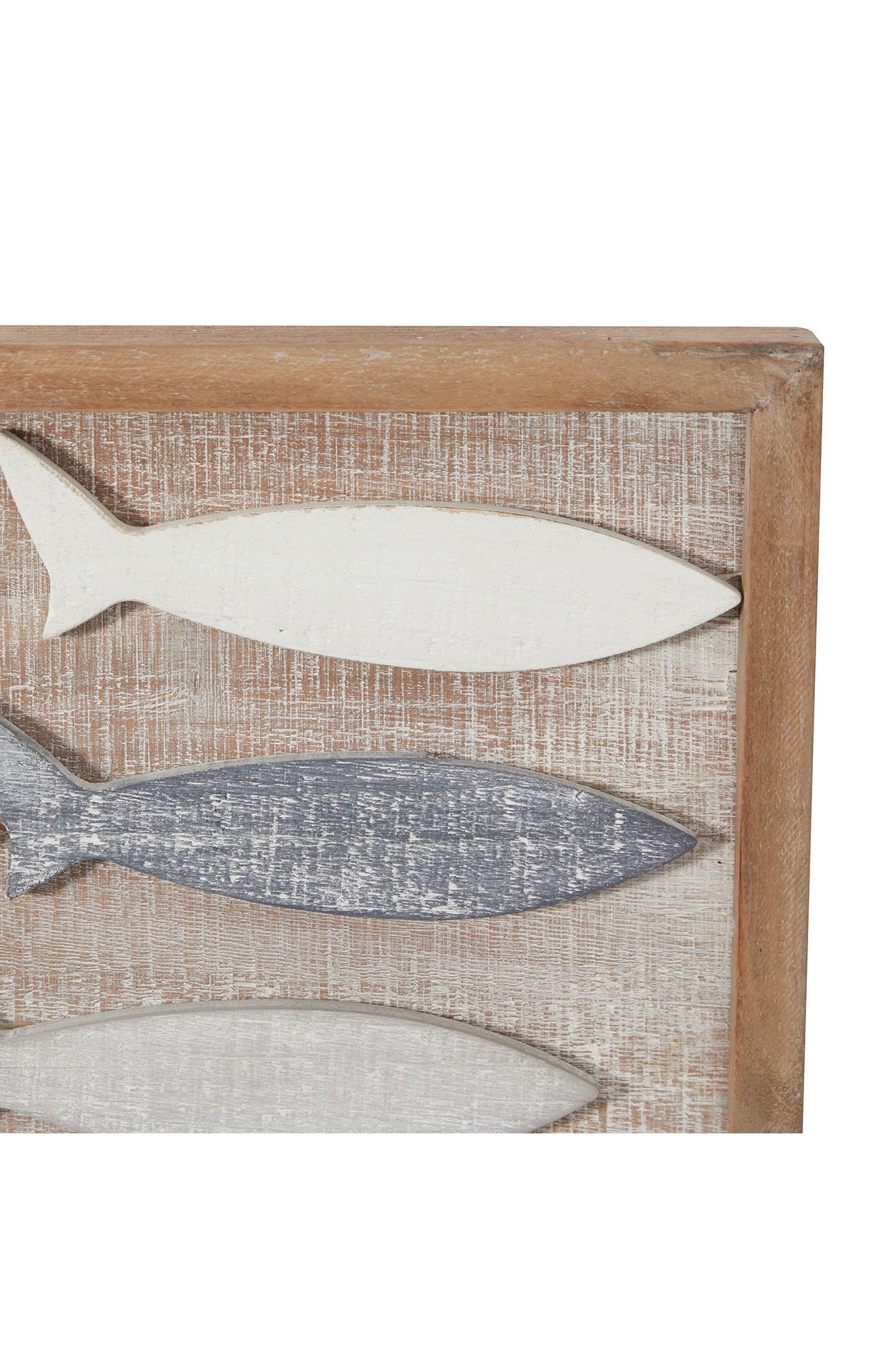 WILLOW ROW Brown Wood Coastal Fish Wall Decor | Nordstromrack