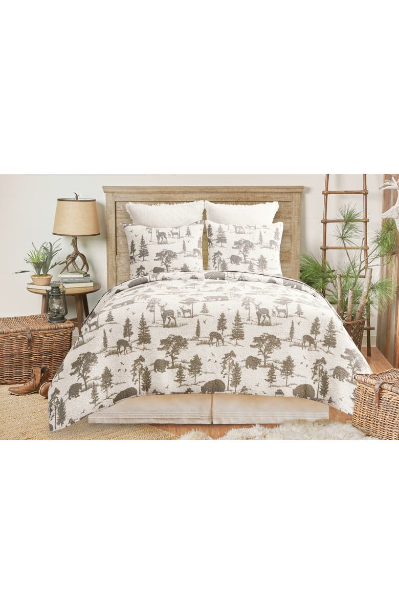 C&F Home Henderson Hideaway Cotton Quilt Set - Reversible and Machine Washable, Alternate, color, Beige