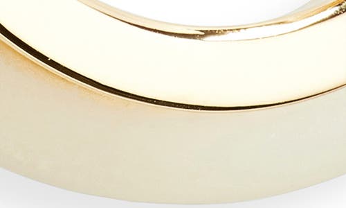 Nordstrom Rack Frosted Resin Hoop Earrings In Clear- Gold