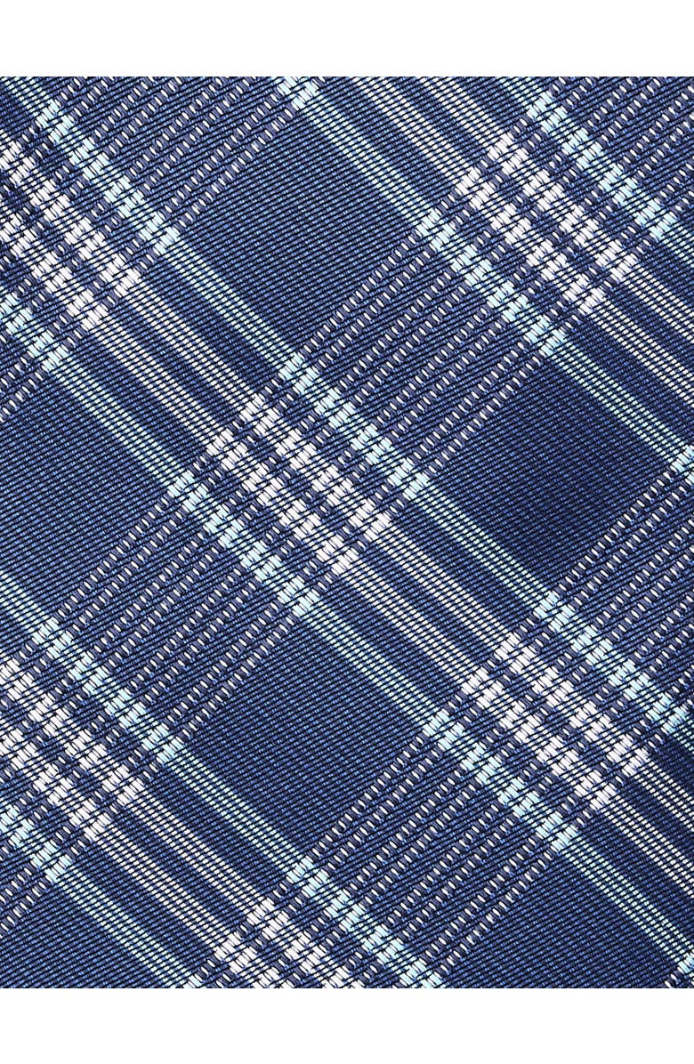 Oak Hill by DXL Big & Tall Textured Plaid Tie, Alternate, color, Blue