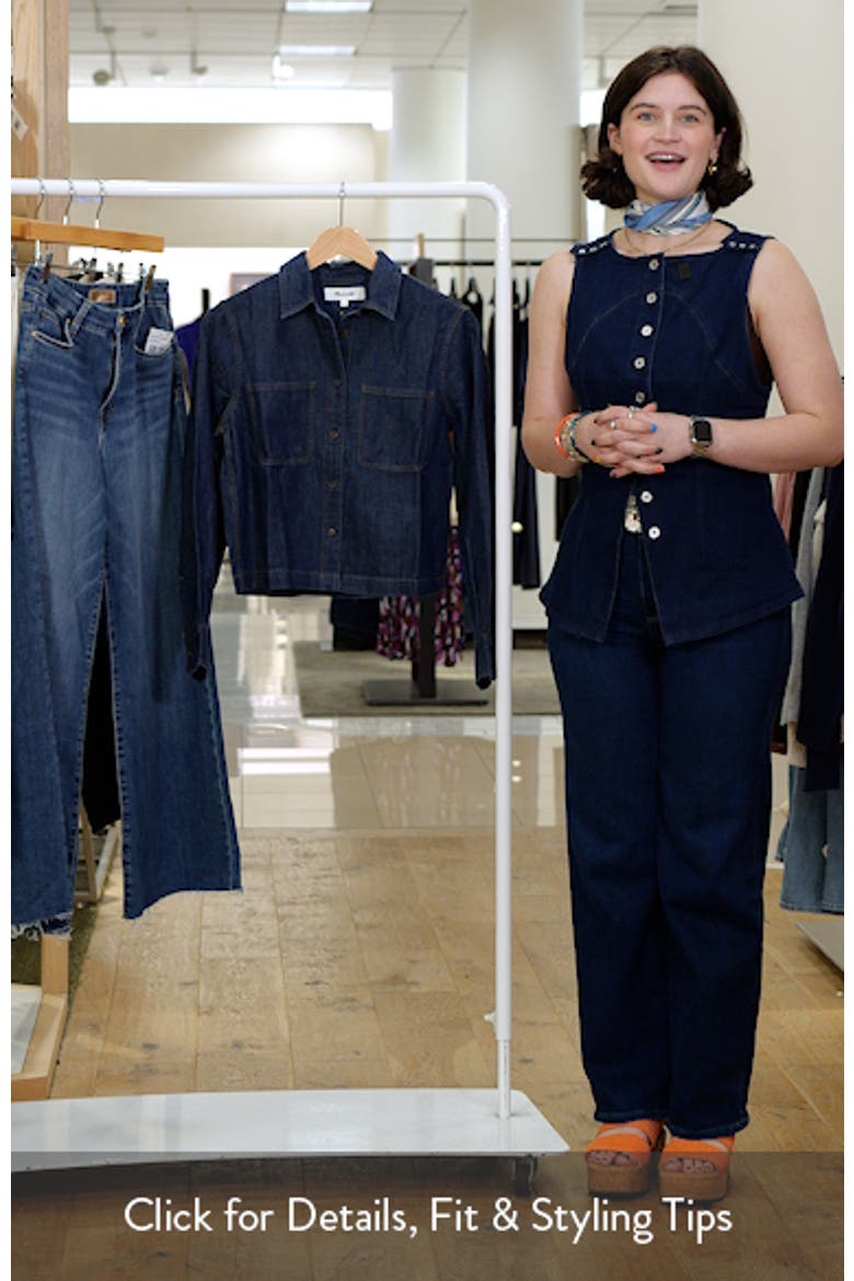 Patch Pocket Denim Button-Up Shirt video