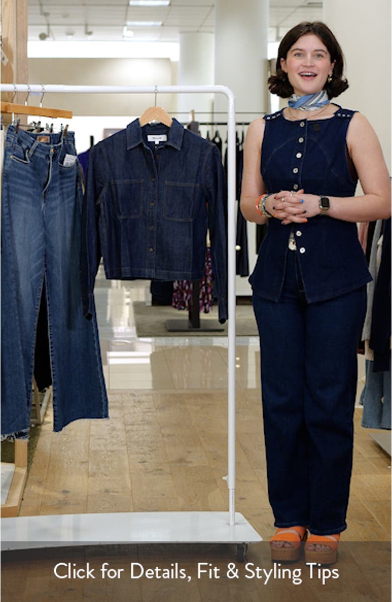 Patch Pocket Denim Button-Up Shirt, sales video thumbnail