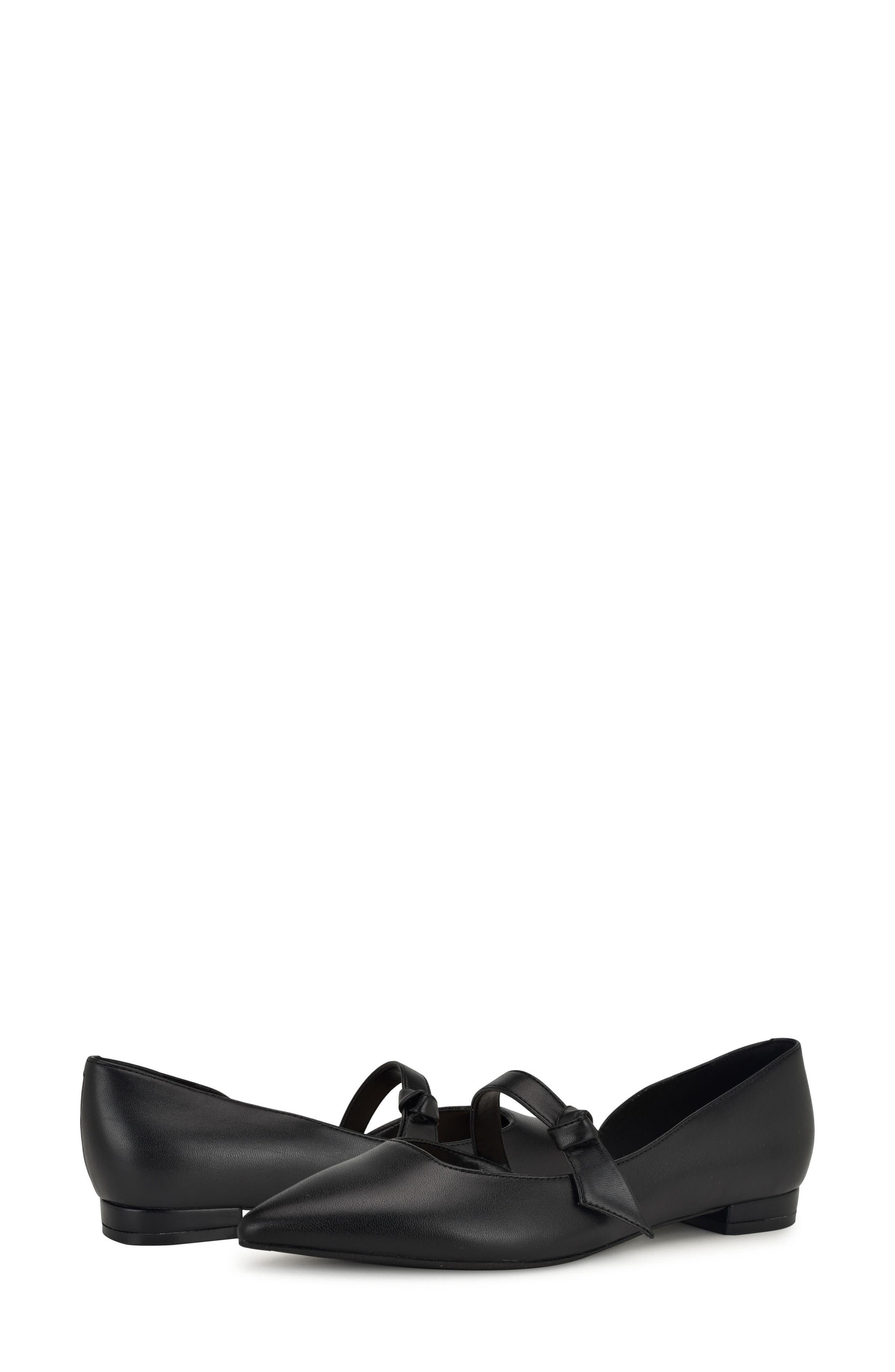 Nine West Lamond Mary Jane Flat, Alternate, color, Black