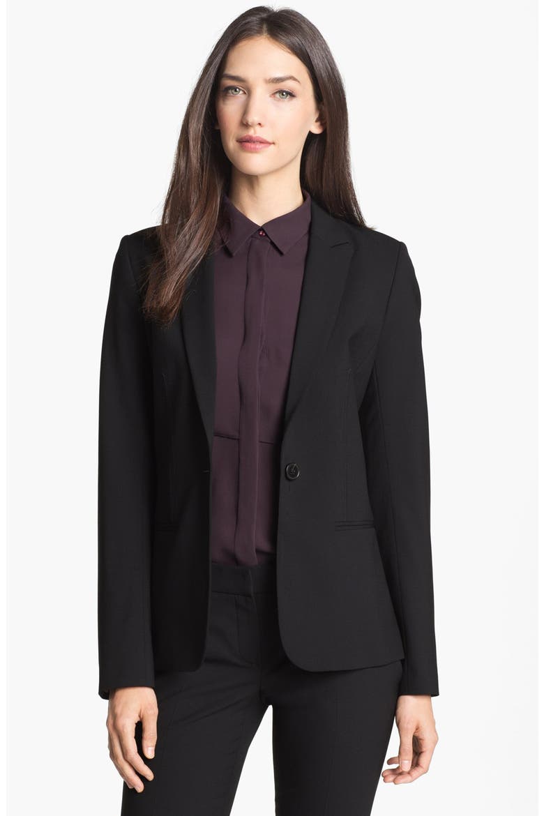 'Shinna' Blazer, Main, color, BLACK