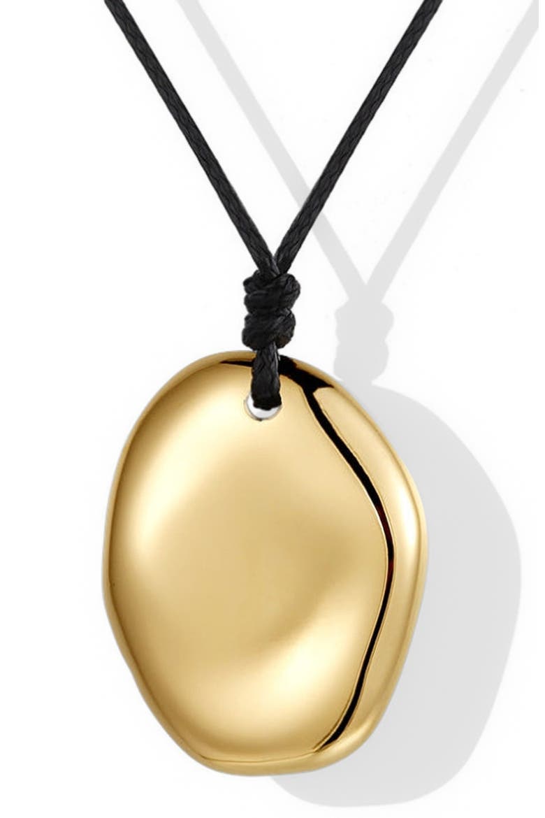 Touchstone Necklace, Main, color, Yellow Gold