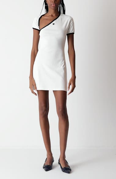 【COURREGES】HOLISTIC CONTRAST MINI DRESS HOLISTIC CONTRAST MINI DRESS - courrèges