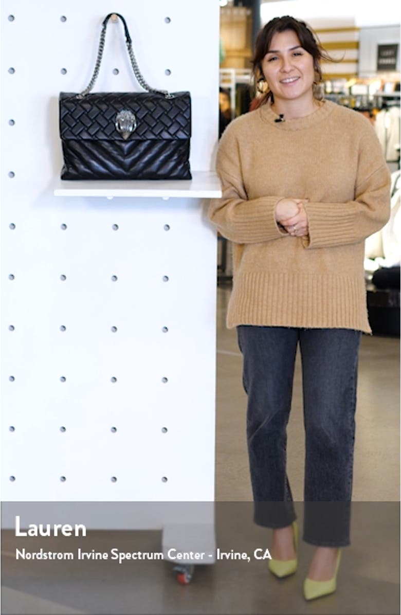 Extra Extra Large Kensington Leather Shoulder Bag, sales video thumbnail