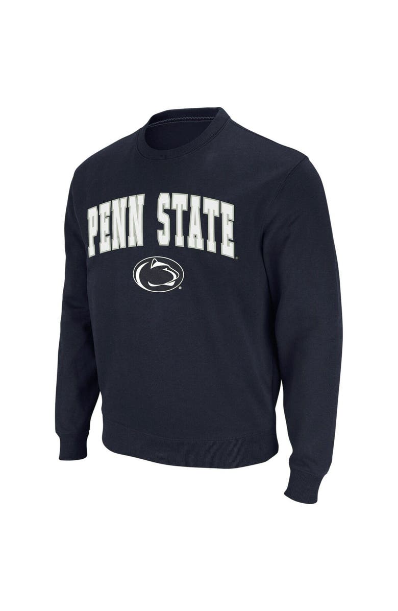 COLOSSEUM Men's Colosseum Navy Penn State Nittany Lions Arch & Logo Crew Neck Sweatshirt, Alternate, color, Navy