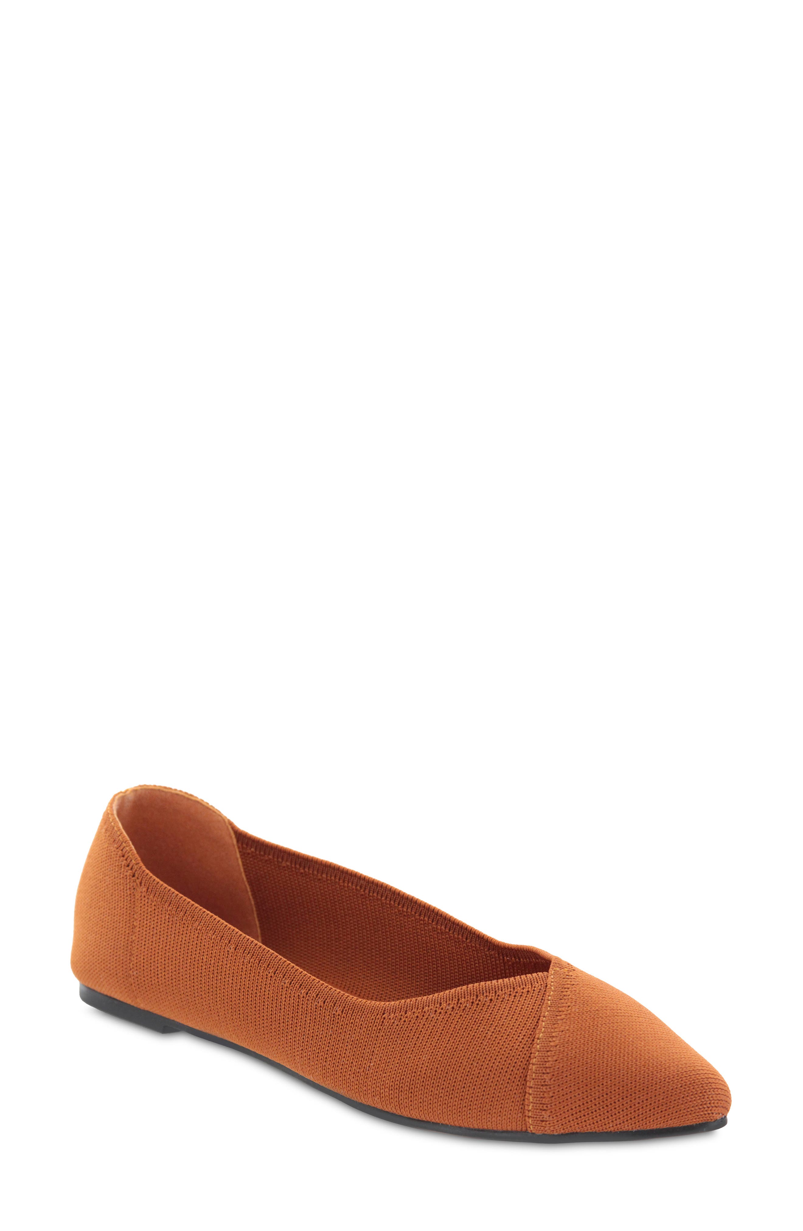 Elanna Knit Flat, Main, color, BURNT ORANGE