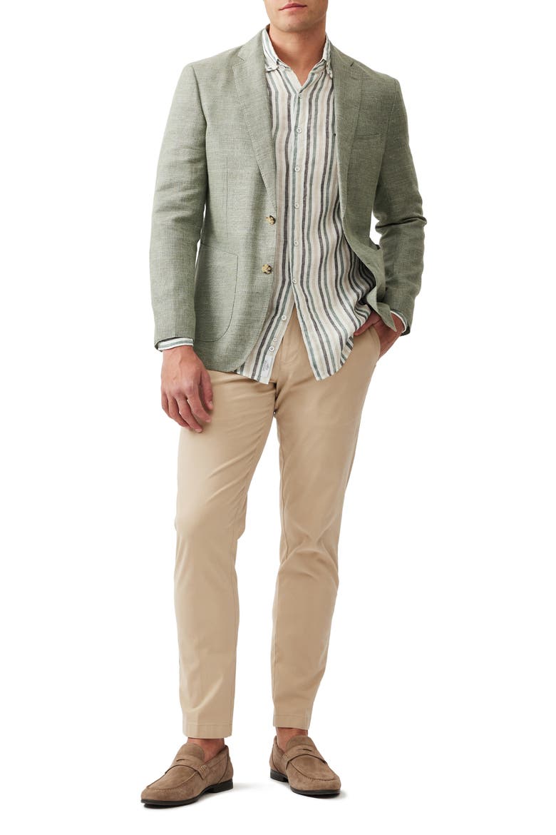 The Cascades Slub Linen & Wool Sport Coat, Alternate, color, SAGE