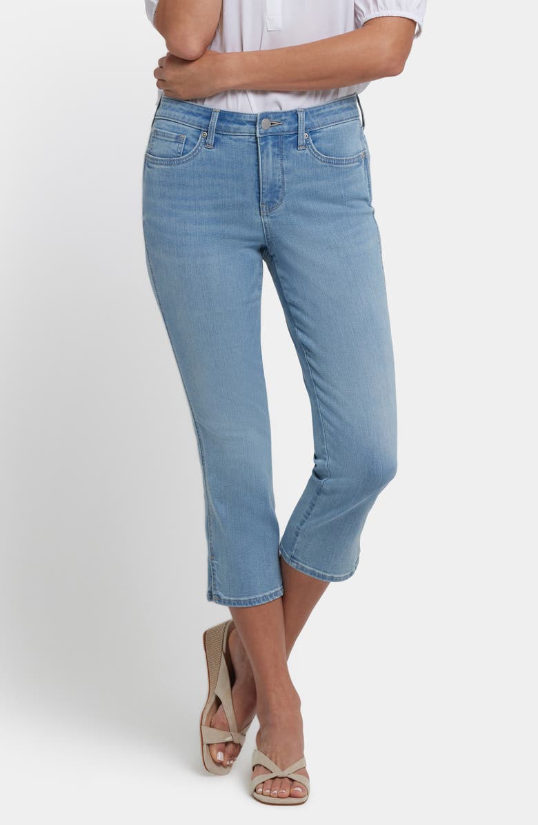 NYDJ Chloe Side Slit Capri Jeans, Main, color, Heritage Glow