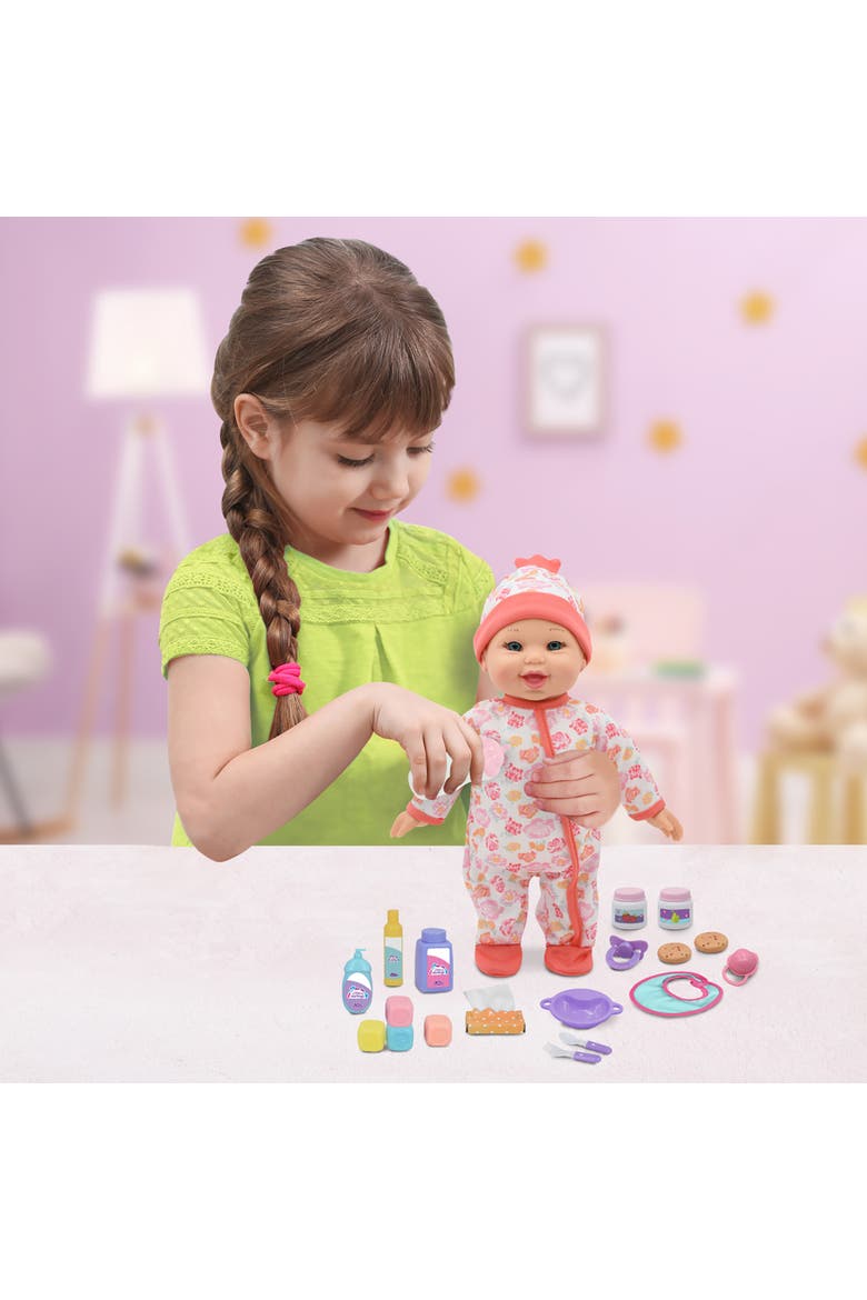 Bouncing Baby Playset 12" Doll, 10 Pc, 2+, Alternate, color, Multicolored