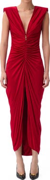 Versace Draped Liquid Jersey Gown