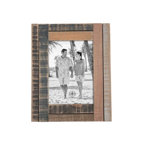5x7 Wood Seaside Village Photo Frame Picture Holder