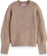 Scotch & Soda Kids' Ajour Pointelle Crewneck Sweater