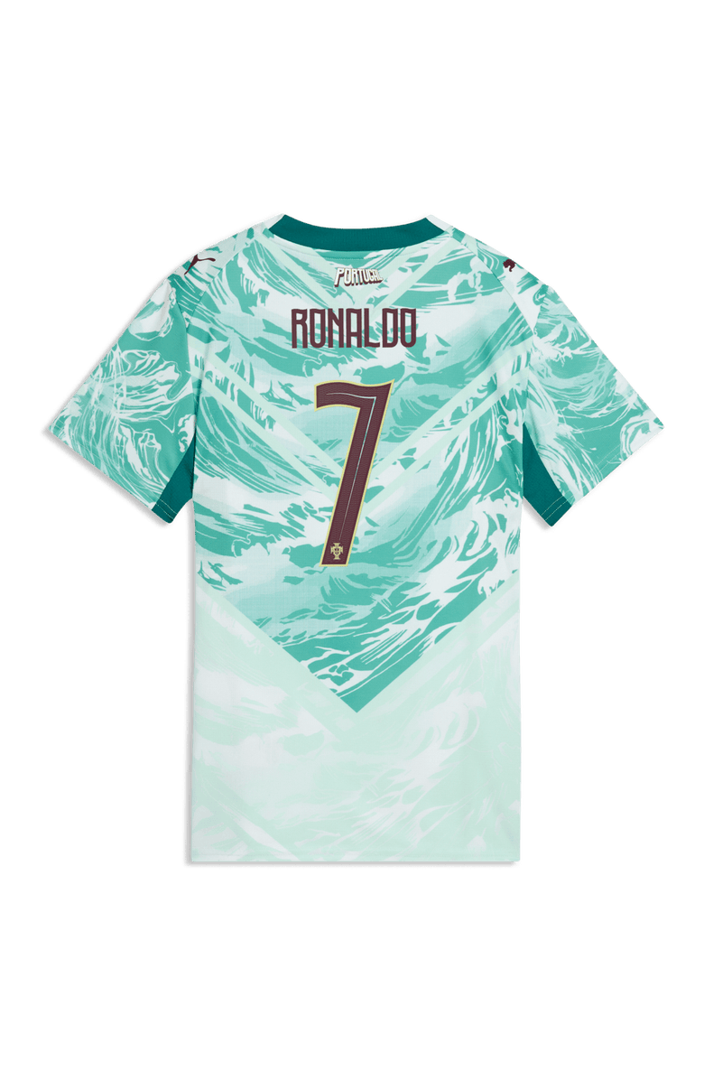 PUMA Women's Puma Cristiano Ronaldo Green Portugal National Team 2026 Away Replica Jersey, Alternate, color, Green