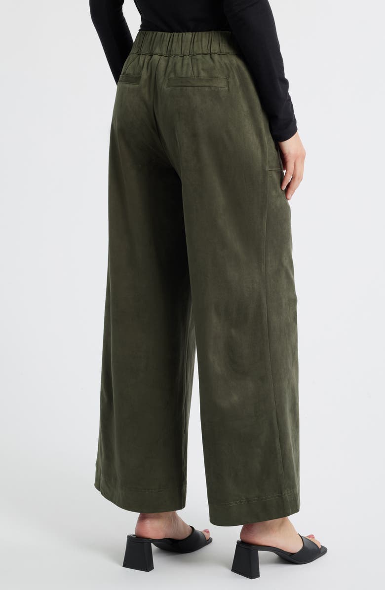 Wit & Wisdom Skyrise Patch Pocket Wide Leg Pants, Alternate, color, Laurel Wreath