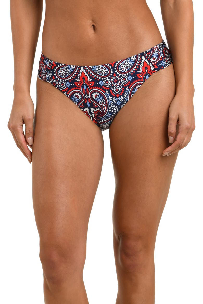 Americana Paisley Swim Bottoms, Alternate, color, BLUE MULTI