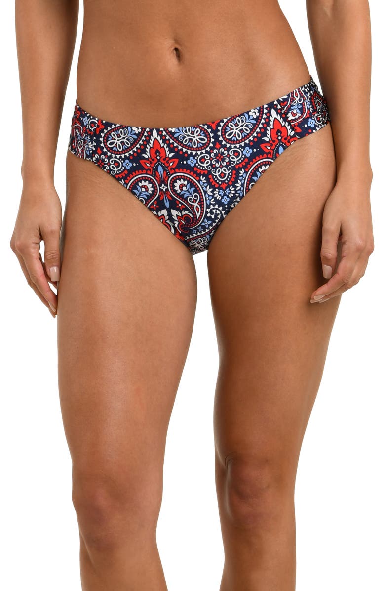 Sunshine 79 Americana Paisley Swim Bottoms, Alternate, color, 