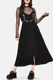 Disturbia Abundance Cotton Floral Dress