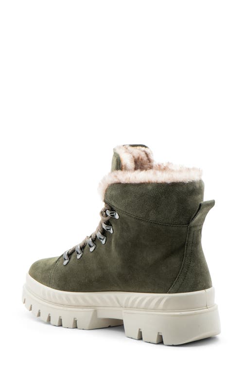 Ara Montana Gore-tex® Waterproof Faux Fur Lined Boot In Green